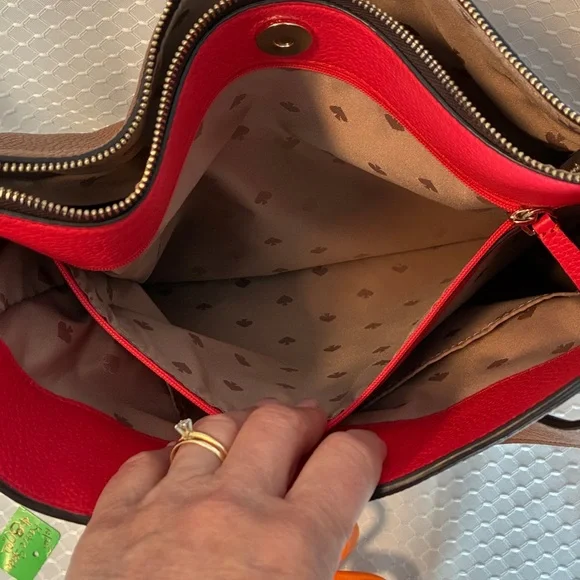 Kate Spade Medium Kailee Double Compartment Bag  + Dust Bag LIKE NEW! - Picture 12 of 13